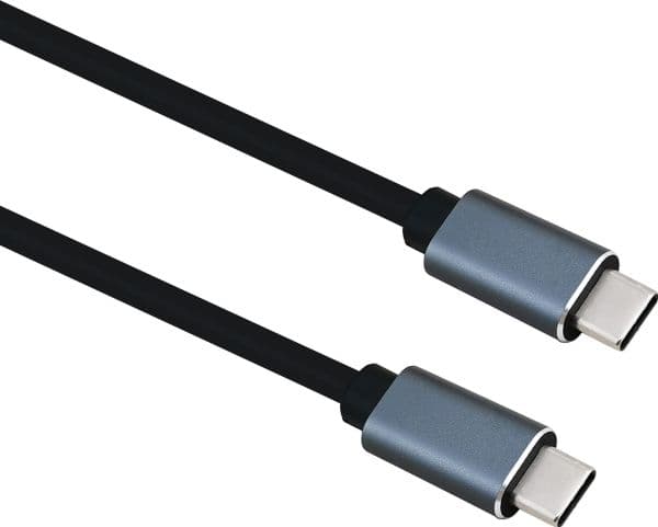 Helos 288361, 2 m, USB A, USB C, Svart