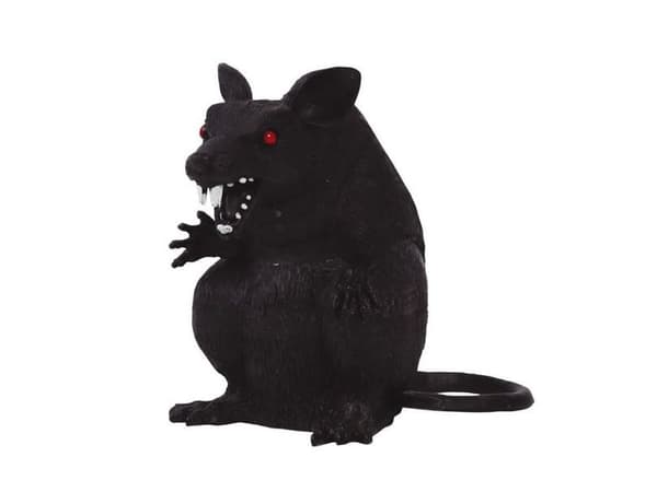 Siddende rotte, 18 cm