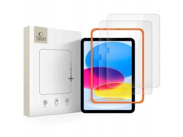 Tech-Protect Easy Set+ härdat glas för iPad 10.9" 2-PACK (2022/2025) CLEAR