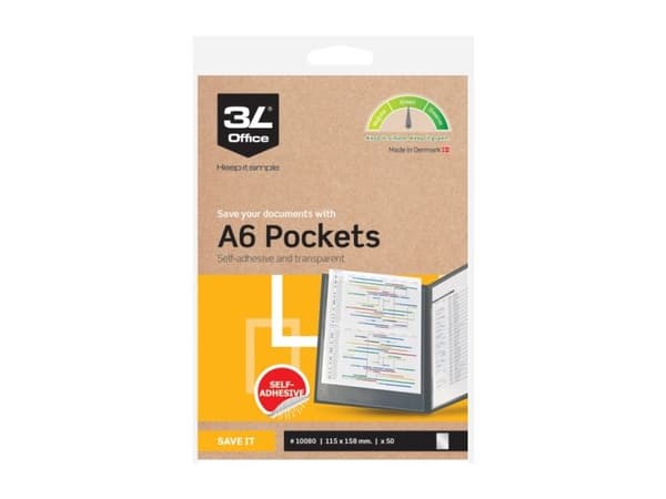 Plastfickor A6 115x158 mm 50-pack