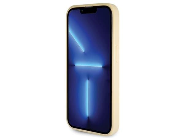 Guess GUHCP14LHG4SGD-deksel til iPhone 14 Pro - gull glitter Script Big 4G