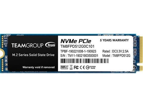 Team Group MP33 PRO, 512 GB, M.2, 2100 MB/s