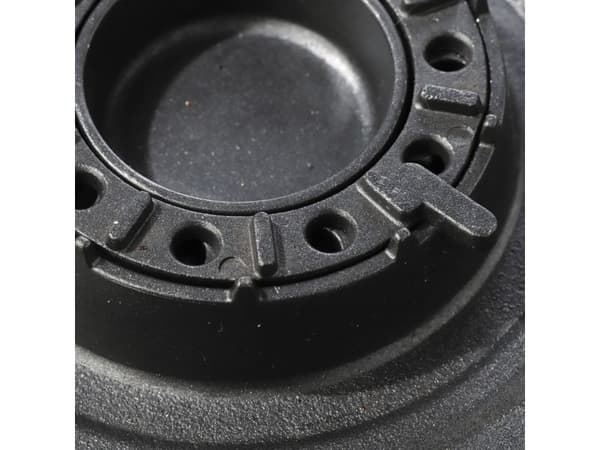 Grill grate for a gas camping stove with a CAST IRON burner function