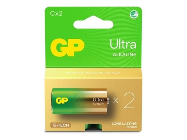 ULTRA ALKALINE C/LR14-batteri, 2-pack