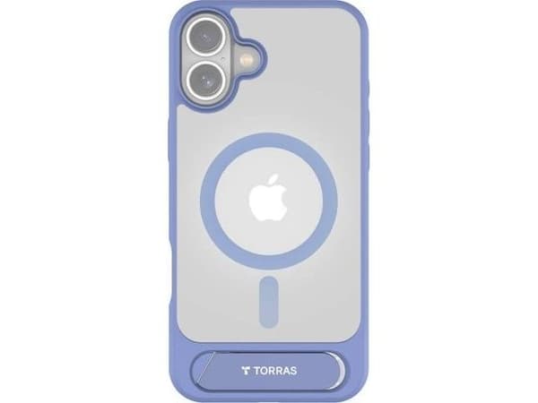 Torras Pstand Series etui til iPhone 16 (Blå)