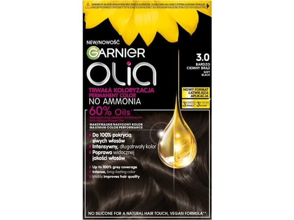 GARNIER_Olia Hiusväri 3.0 Pehmeä musta