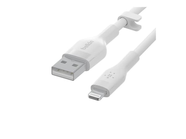 Belkin BoostCharge - Lightning-kabel - USB hann til Lightning hann - 2 m - hvit