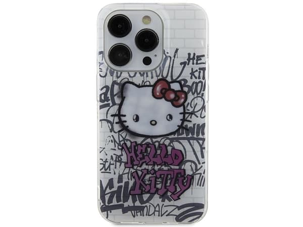 Hello Kitty HKHCP14XHDGPHT iPhone 14 Pro Max 6,7" hvit/hvit hardcase IML Kitty On Bricks Graffiti