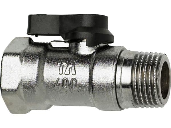 1/2" Kugleventil TA 400 sort