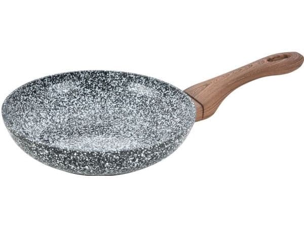 King Hoff stekepanne i aluminium 24 cm, grå marmor, Kinghoff