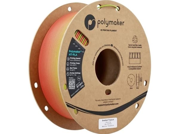 Polmask Polymaker HT-PLA gradientpapper 1,75 mm, 1 kg – tropisk gradient