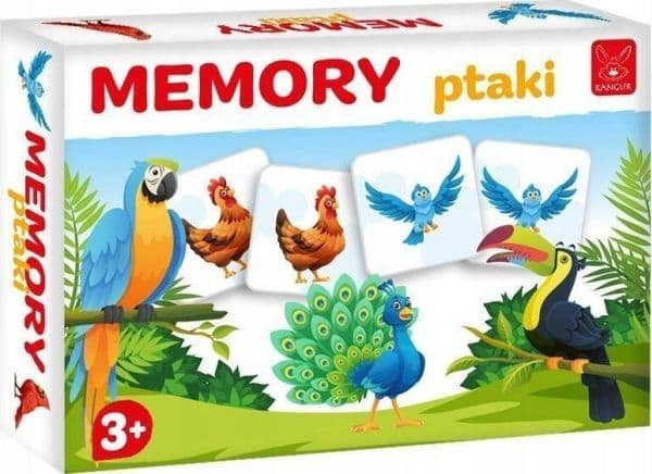 Kangur Memory fåglar spel