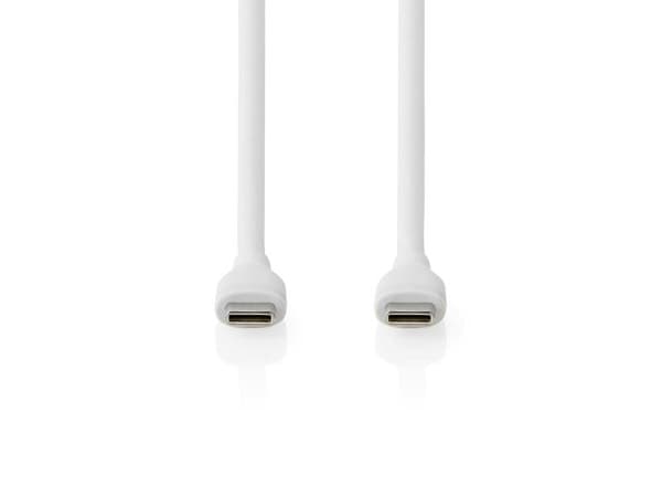 Nedis CCGB60820WT15, 1,5 m, USB C, USB C, USB 2.0, 0,48 Gbit/s, Hvit