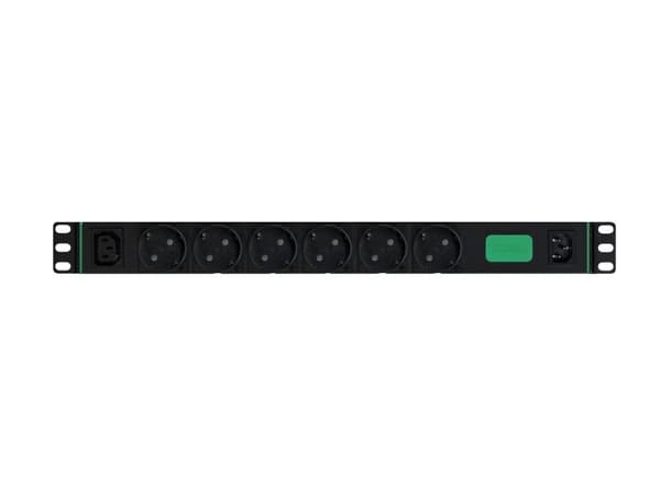 APC Easy Rack PDU Basic horizontal 1-phase 2.3 kW 230 V 10 A 6 x SCHUKO and 1 x C13 sockets IEC60320 C14 input