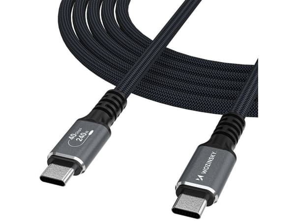 Wozinsky USB-C til USB-C-kabel 1,5 m svart