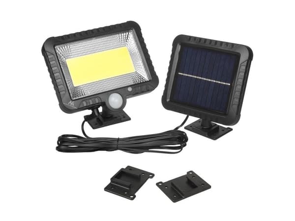 Solcells-vägglampa LED Maclean MCE438 med sensor