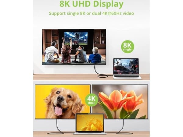 Techly ICOC MUSB40-CMCM08, 0,8 m, USB C, USB C, USB4 Gen 3x2, 40 Gbit/s, Sort
