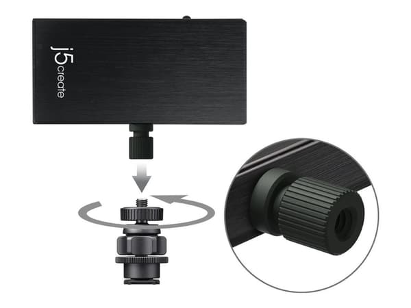 j5create JVA02-N - Videofångstadapter - USB-C 3.1 - svart
