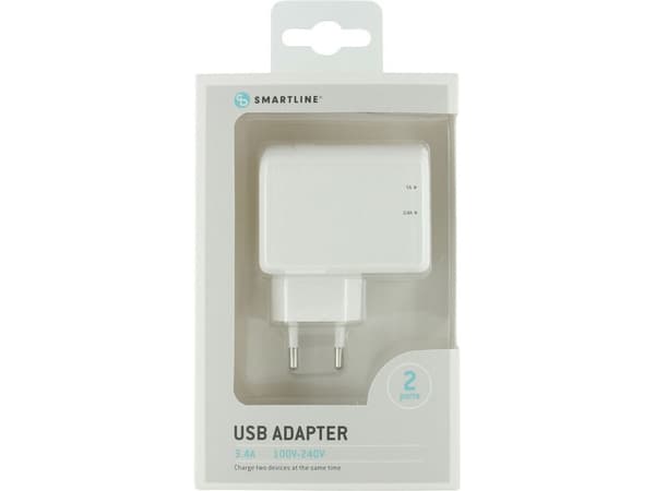 Holdit lader 2x USB-A 3,4 A (611738)