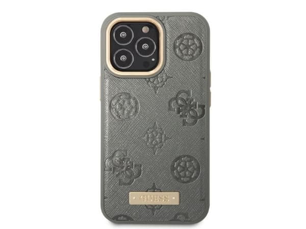 Guess GUHMP13LSAPSTG iPhone 13 Pro / 13 6,1" hardcase Peony MagSafe grå/grå