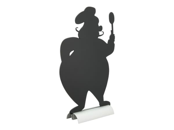 Securit® silhouet CHEF bordskilt med alufod