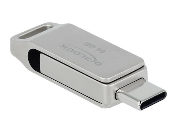 Delock - USB-flashstasjon - 64 GB - USB 3.2 Gen 1 / USB-C
