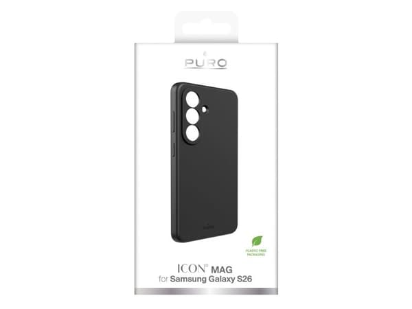 Puro ICON Silicone Case for Samsung Galaxy S26 - Black