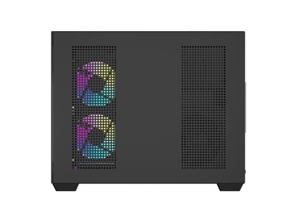 Darkflash B275 PRO chassi - svart + 6 fläktar