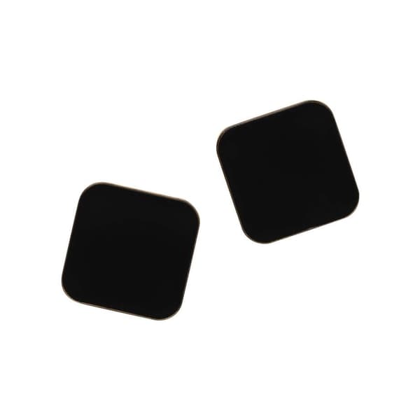 Super Stærke Magneter' akryl sort 2,5 x 2,5 cm - (2 stk.)