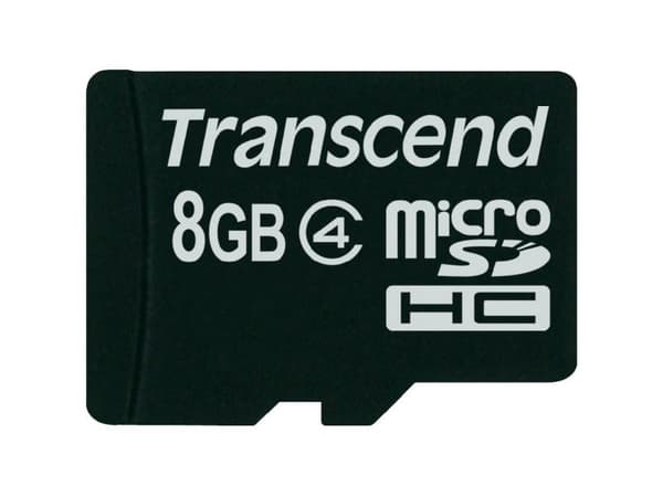 Transcend Standard MicroSDHC-kort 8 GB Class 4