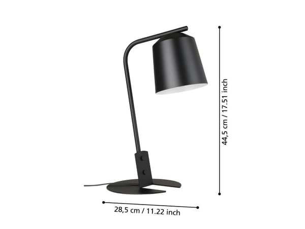 EGLO ONEDA bordlampe i sort
