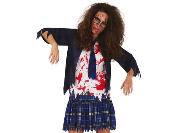 Highschool zombie-kostym