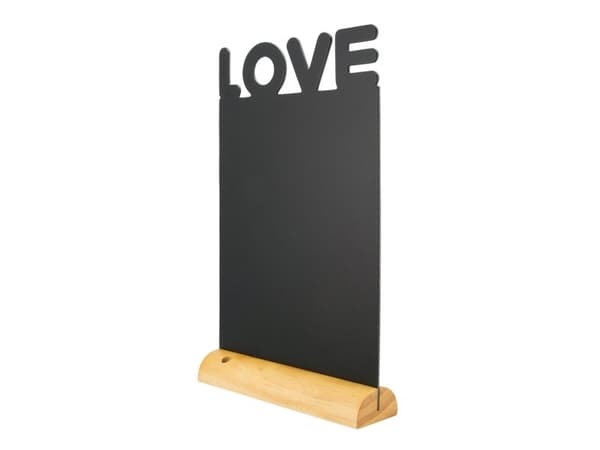Securit® silhouet LOVE bords-skylt svart