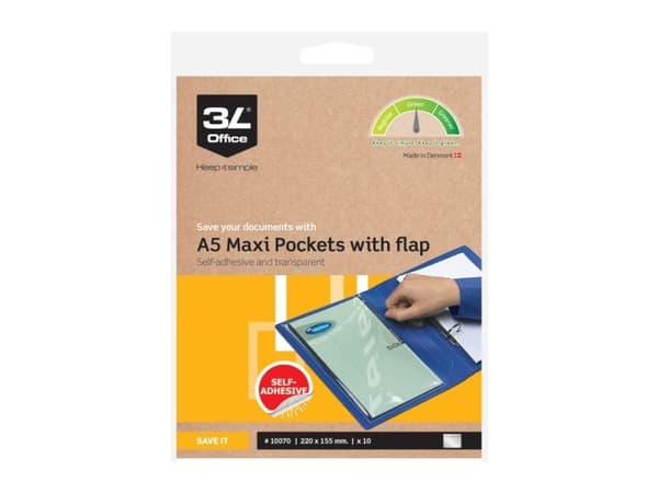 Expanderficka A5 med flik 10 st - (5 st)