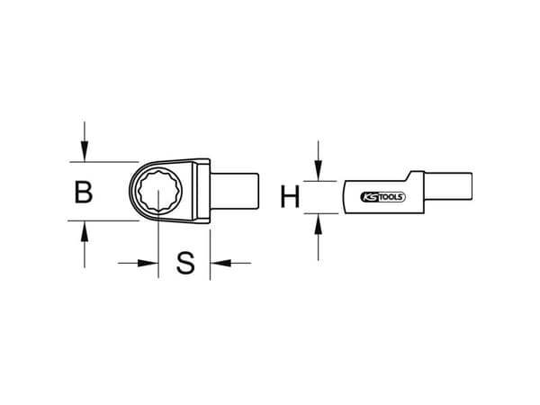 KS Tools 516.2414, Kromstål, Kromfarget, 14 mm, 120 g, 1 stykker