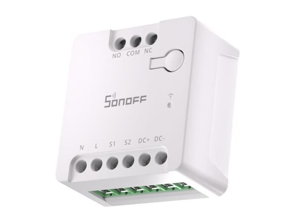 SONOFF MINI-D Smart WiFi Matter-switch (AC/DC 12-48V, potentialfri kontakt)