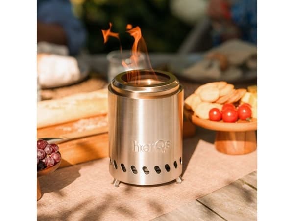 herQs Smokeless FirePit Mini – sølv