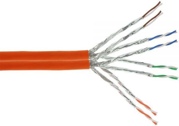 InLine 4043718208081, 50 m, Cat7a, S/FTP (S-STP), Orange