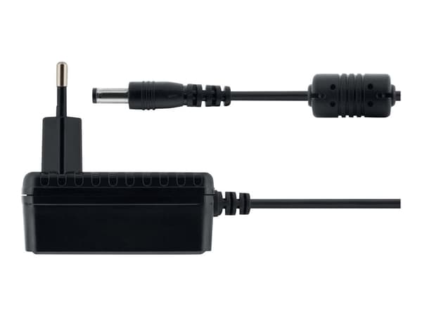 DELTACO - Strömadapter - AC 100-240 V - svart