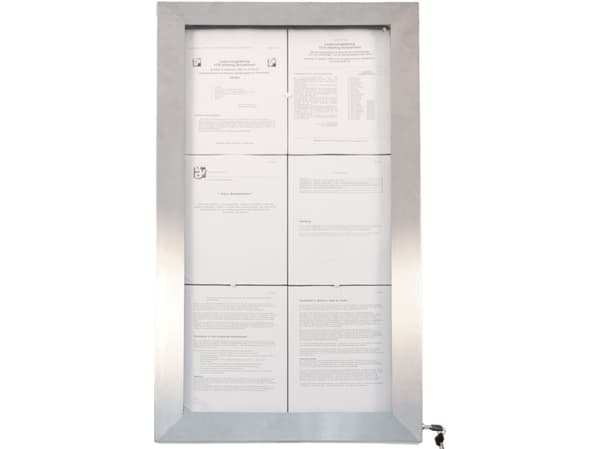 Securit® 6xA4 STAINLESS STEEL informationsdisplay