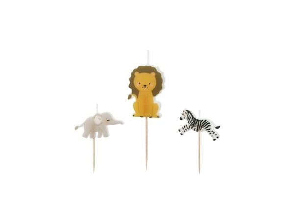 Safari figurlampe, 3 stk