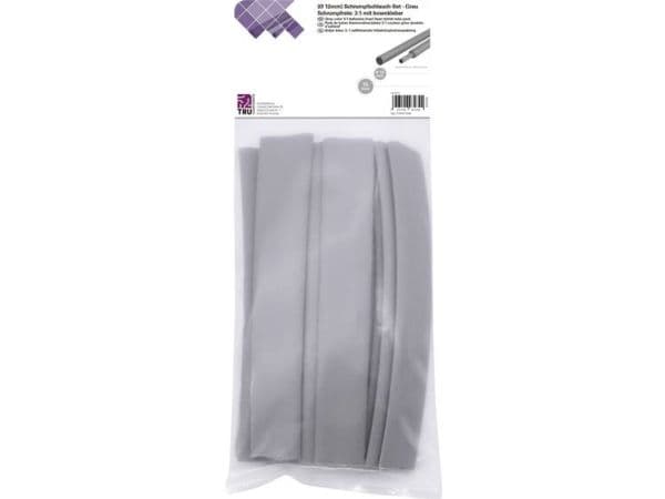 Conrad T1902CA040, Krympslang, Grå, Polyeten, 1,2 cm, 4 mm, 15 styck
