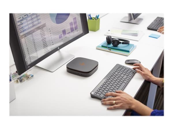 HP UC Wireless Duo - Headset - på örat - Bluetooth - trådlös - NFC