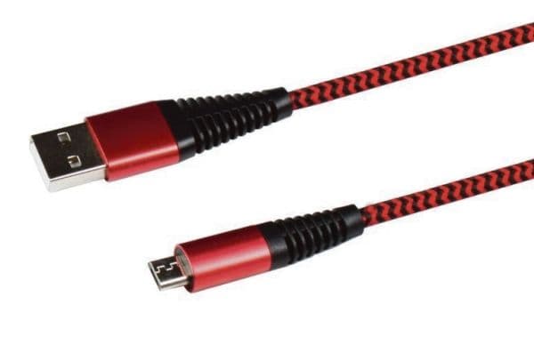 2GO 795945, 1 m, USB B, Micro-USB B, Rød