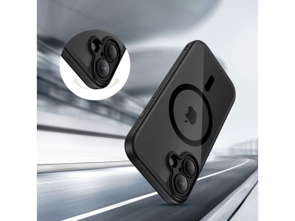 Tech-Protect Magpeak Magsafe CC-skal till iPhone 17 - Clear Black