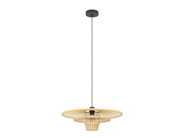 EGLO LYDNEY PENDEL Ø570 E27 SORT/BAMBU