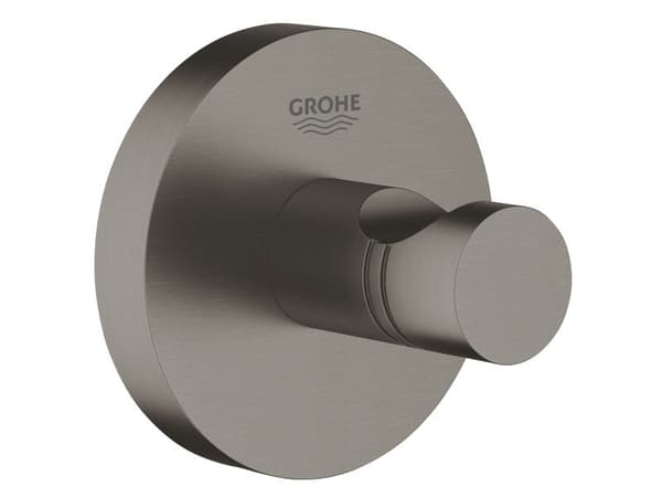 Grohe Essentials handdukskrok i metall - borstad hårdgrafit