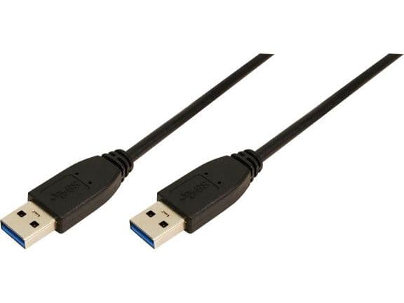 USB LogiLink USB 3.0 typ-A till typ-A kabel 2m - CU0039