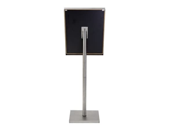 Securit® CLASSIC LED Informationsdisplay 125 til 4xA4, stål - komplet kit