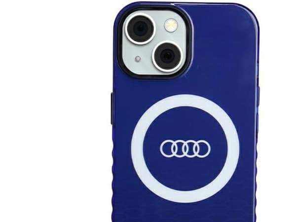 Audi IML Big Logo MagSafe-deksel for iPhone 15 / 14 / 13 - blå